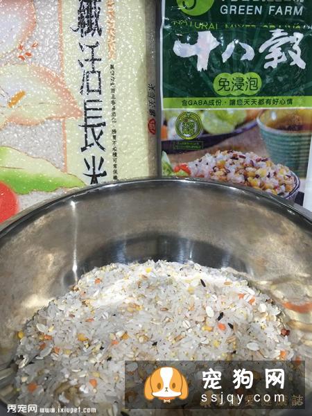 给宠物狗狗好吃的米饭煮法！